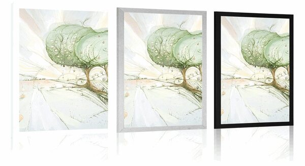 Plakat abstrrakcyjna przyroda