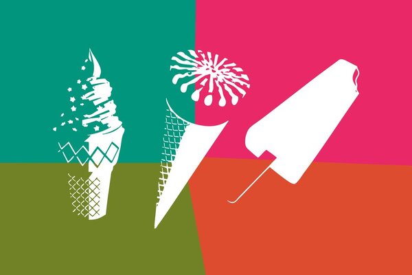 Tapeta pop art lody