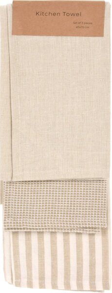 Bawełniany ręcznik kuchenny, 3 sztuki, 45 x 70 cm