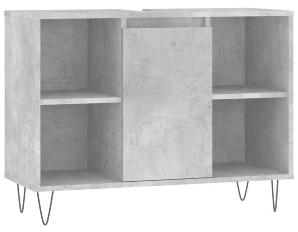 Szafka łazienkowa, szarość betonu, 80x33x60 cm