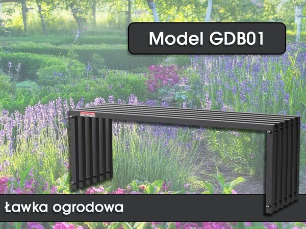Ławka ogrodowa GDB01, 117 x 43,5 x 36 cm
