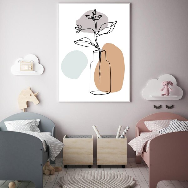 Plakat - Roślina w wazonie (A4)