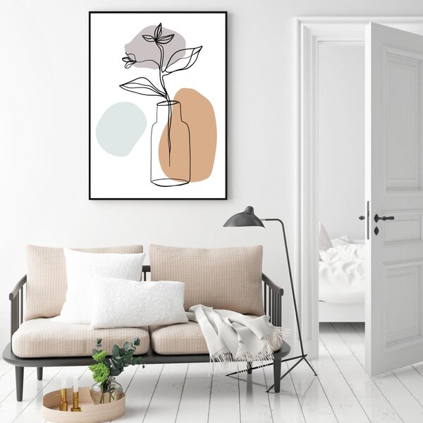 Plakat - Roślina w wazonie (A4)