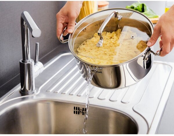 Garnek ze stali nierdzewnej odpowiedni na indukcję 5 l Duetto+ – Tefal