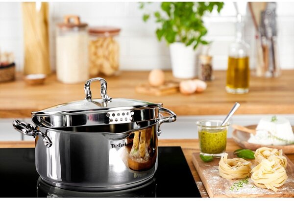 Garnek ze stali nierdzewnej odpowiedni na indukcję 5 l Duetto+ – Tefal