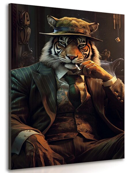 Obrazy zwierzęcy gangster tygrys