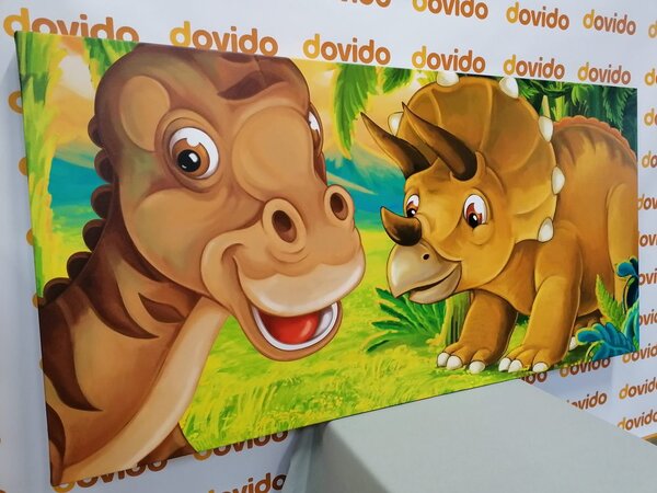 Obraz wesołe dinozaury