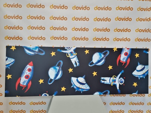 Obraz odważny astronauta
