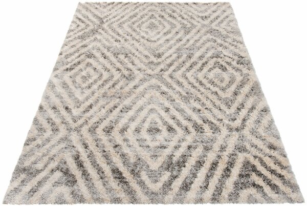 Prostokątny szary dywan w skandynawskim stylu - Undo 6X