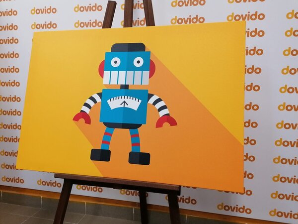 Obraz wesoły robot