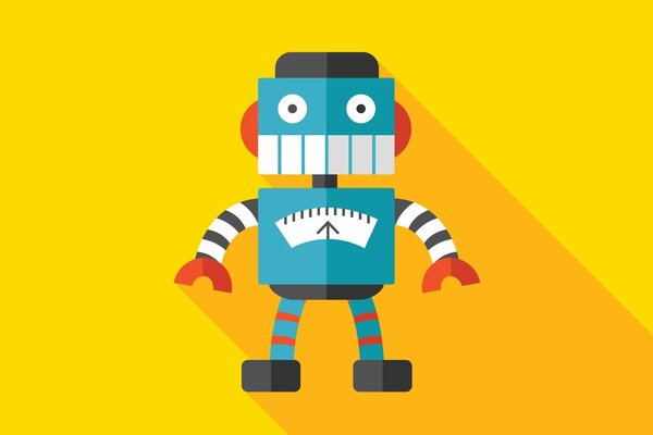 Obraz wesoły robot