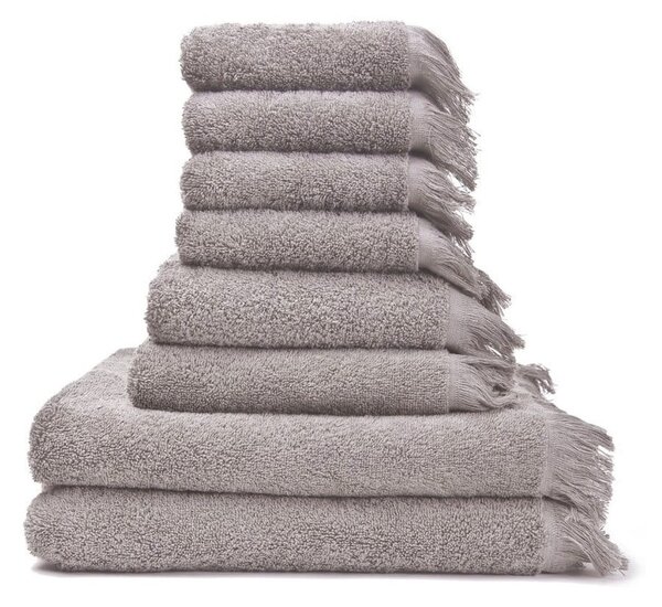 Szare/brązowe bawełniane ręczniki zestaw 8 szt. – Bonami Selection