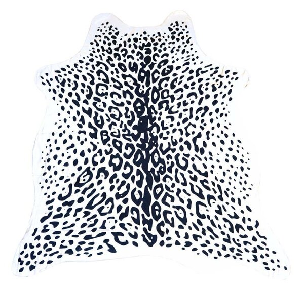 Ręcznik kąpielowy LEOPARD, czarno-biały