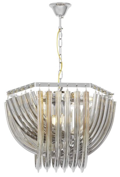 NOWOCZESNA LAMPA WISZĄCA CHROMOWANA BOSCONE D55