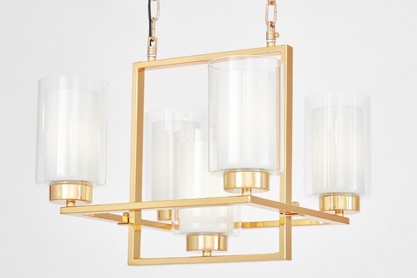 NOWOCZESNA LAMPA WISZĄCA ZŁOTA LINO W5