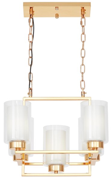 NOWOCZESNA LAMPA WISZĄCA ZŁOTA LINO W5