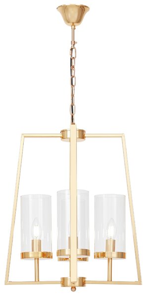 NOWOCZESNA LAMPA WISZĄCA ZŁOTA FEDI W4