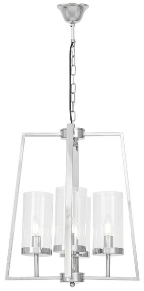 NOWOCZESNA LAMPA WISZĄCA CHROMOWANA FEDI W4