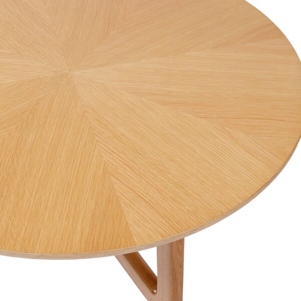 BELLUNO Jesion Naturalny - DREWNIANY STOLIK KAWOWY Ø65 cm OKRĄGŁY MODERN CLASSIC