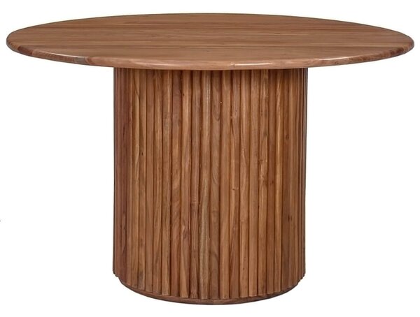 MebleMWM Stół okrągły 120cm z drewna akacji ART66164 naturalny