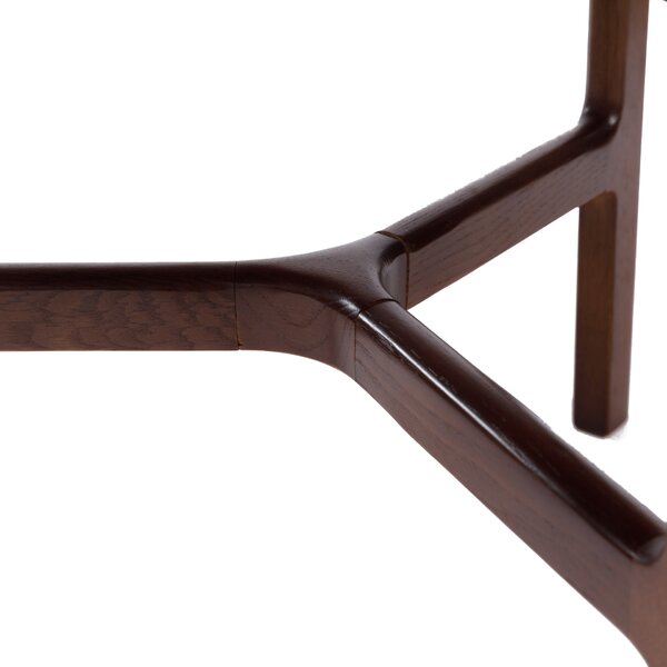 BELLUNO Orzech Naturalny (Ciemny Brąz) - DREWNIANY STOLIK KAWOWY Ø65 cm OKRĄGŁY MODERN CLASSIC