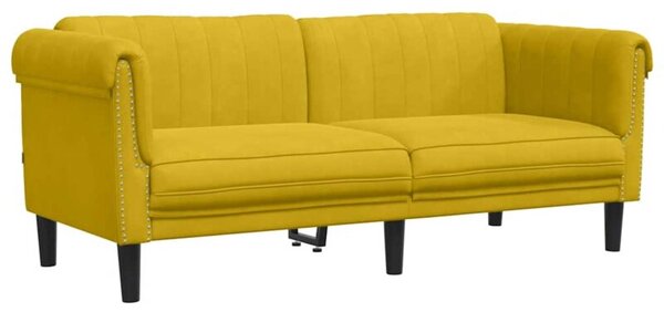 Sofa dwuosobowa, Å¼Ã³Åta, aksamit