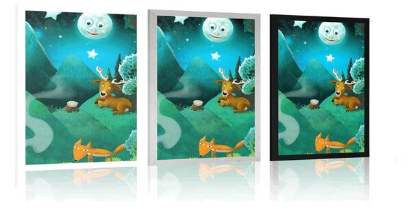 Plakat magiczny bajkowy las