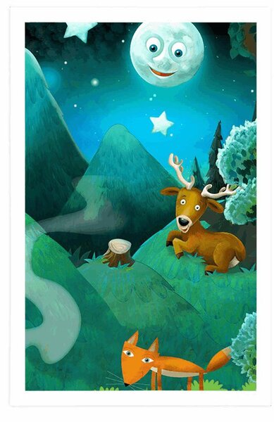 Plakat magiczny bajkowy las