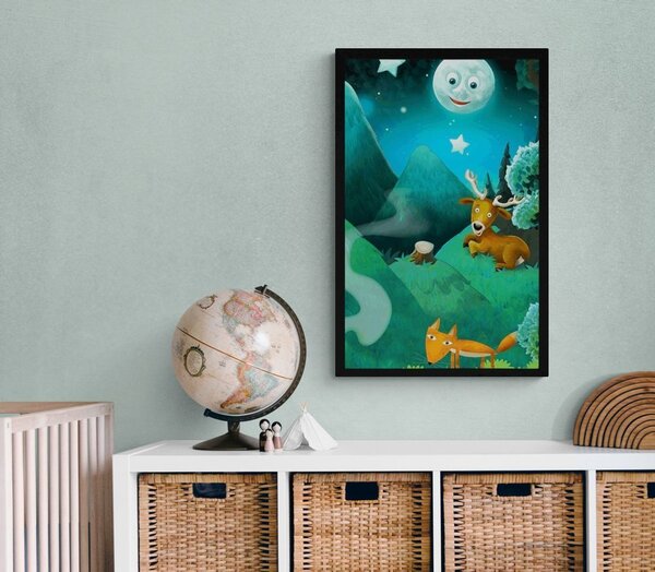 Plakat magiczny bajkowy las