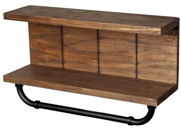 Półka kuchenna łazienkowa do łazienki pokoju kuchni drewniana LOFT organizer BRUNBESTE