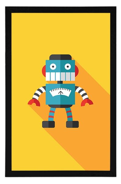 Plakat wesoły robot