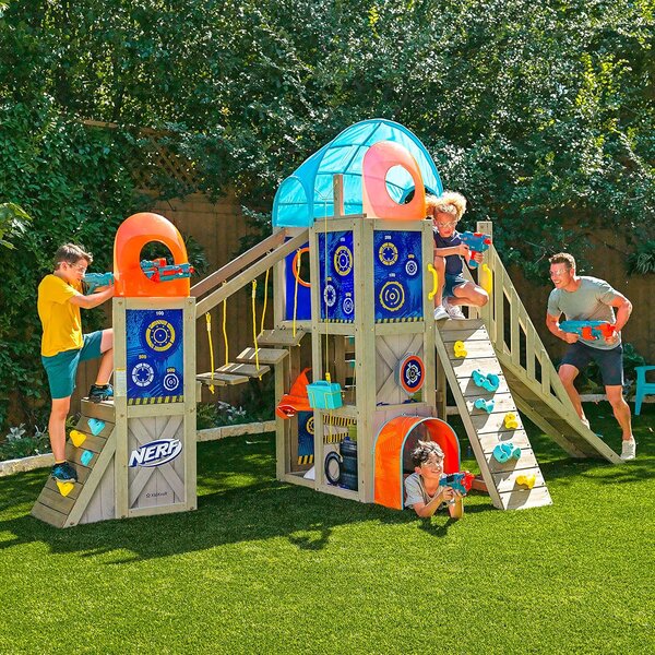 Plac zabaw do ogrodu NERF BATTLE FORT 4,45x1,84 m