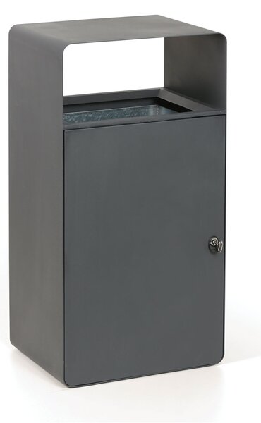 Kosz metalowy, 95 l, szary