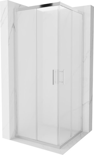 Mexen Rio kabina prysznicowa kwadratowa 80 x 80 cm, szron, chrom - 860-080-080-01-30