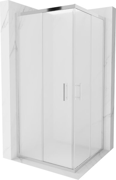 Mexen Rio kabina prysznicowa kwadratowa 90 x 90 cm, szron, chrom - 860-090-090-01-30