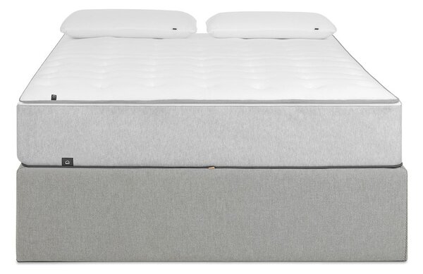 Czarne tapicerowane łóżko dwuosobowe ze schowkiem 180x200 cm Matters – Kave Home