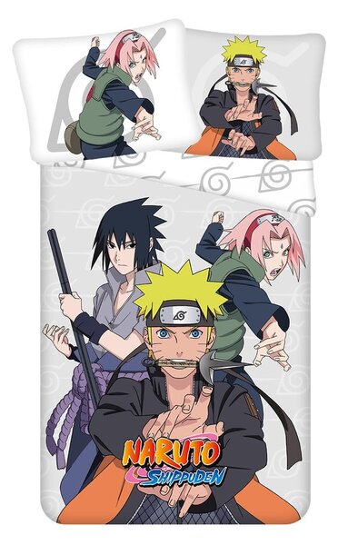 Bawełniana pościel dziecięca jednoosobowa 140x200 cm Naruto – Jerry Fabrics