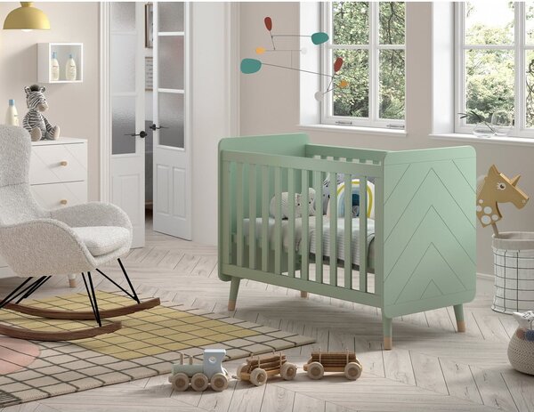 Morskie łóżeczko z litego drewna sosnowego 60x120 cm BILLY – Vipack