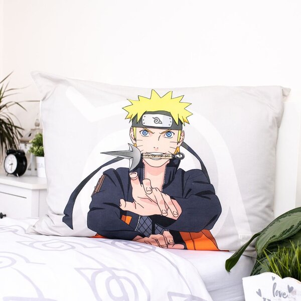 Bawełniana pościel dziecięca jednoosobowa 140x200 cm Naruto – Jerry Fabrics