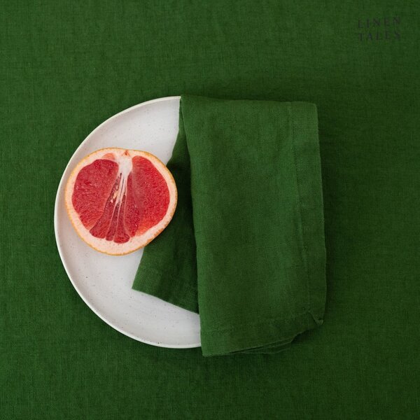 Lniana mata stołowa 35x45 cm True Green – Linen Tales