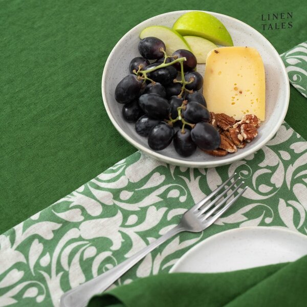 Lniany bieżnik 40x150 cm True Green – Linen Tales
