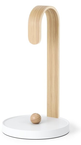 Biały drewniany stojak na ręczniki papierowe ø 17 cm Bellwood – Umbra