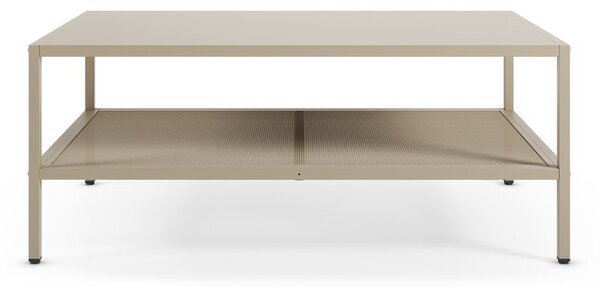 Kremowy metalowy stolik 60x100 cm Fayna – Marckeric