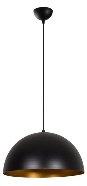 Czarna lampa wisząca z metalowym kloszem ø 40 cm Coppa – Opviq lights