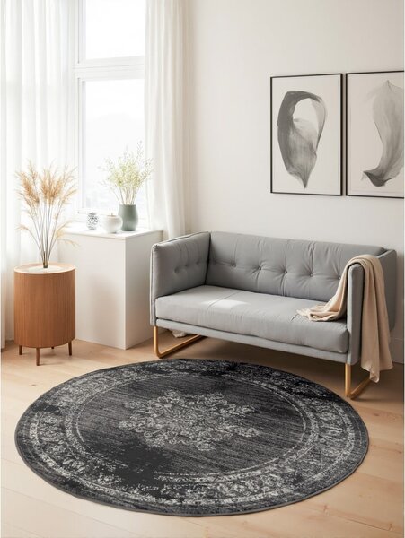 Szary okrągły dywan ø 120 cm Gloria Lydia – Hanse Home