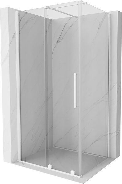 Mexen Velar kabina prysznicowa rozsuwana 120 x 80 cm, transparent, biała - 871-120-080-01-20