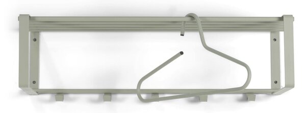 Szarozielony metalowy wieszak ścienny z półką 70 cm Rex – Spinder Design