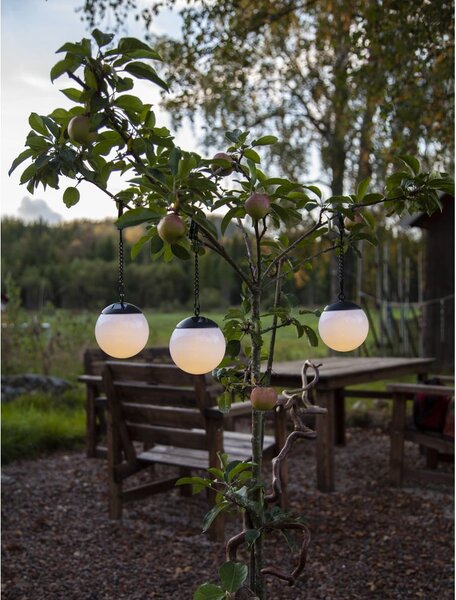 Zestaw 3 wiszących solarnych lamp ogrodowych Star Trading Globus, ø 10 cm