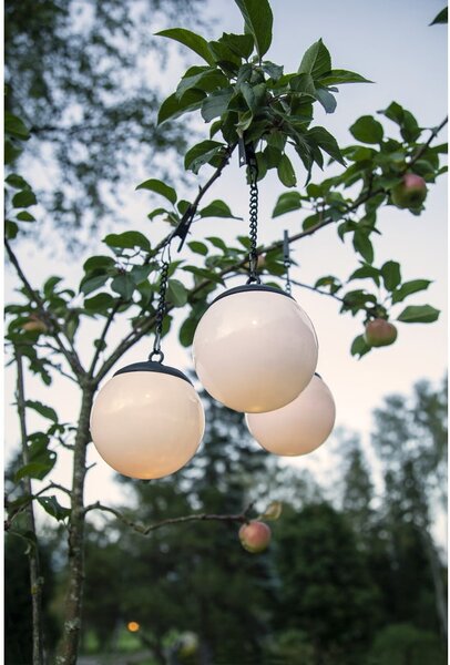 Zestaw 3 wiszących solarnych lamp ogrodowych Star Trading Globus, ø 10 cm