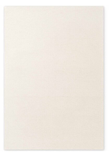 Kremowy wełniany dywan tkany ręcznie 160x230 cm Puristic Knots – Elle Decoration